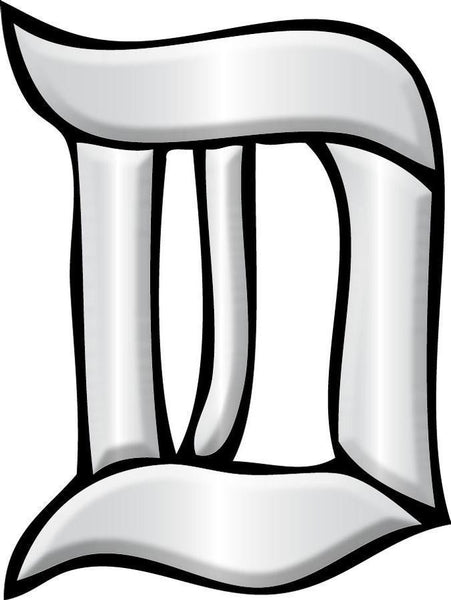 Letter D - Glass Alphabet Bevel Clusters