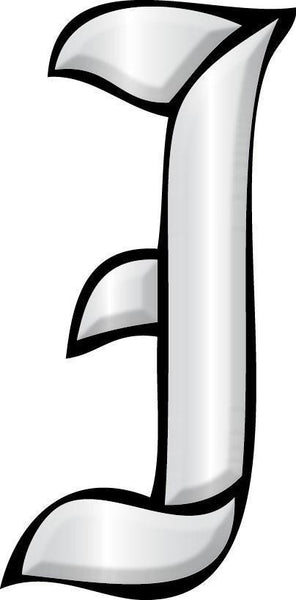 Letter I - Glass Alphabet Bevel Clusters