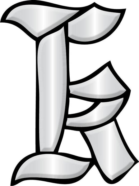 Letter K - Glass Alphabet Bevel Clusters