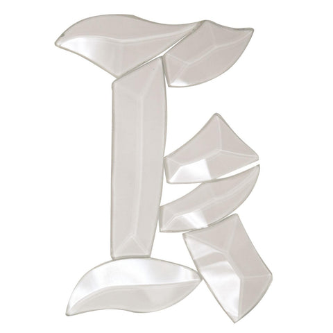 Letter K - Glass Alphabet Bevel Clusters