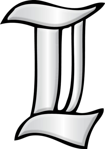 Letter L - Glass Alphabet Bevel Clusters