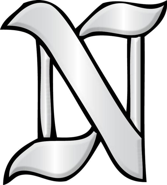 Letter N - Glass Alphabet Bevel Clusters