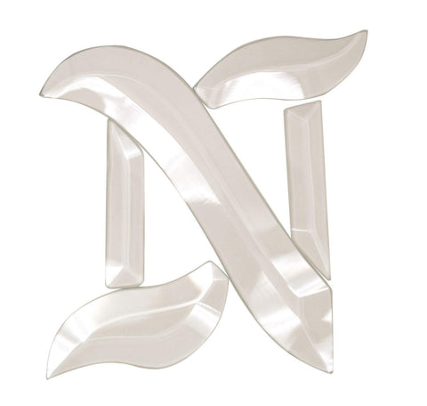 Letter N - Glass Alphabet Bevel Clusters