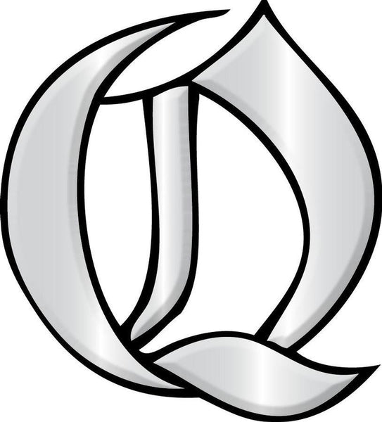 Letter Q - Glass Alphabet Bevel Clusters