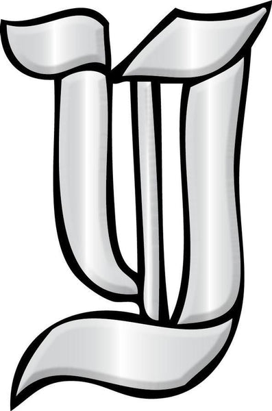 Letter Y - Glass Alphabet Bevel Clusters