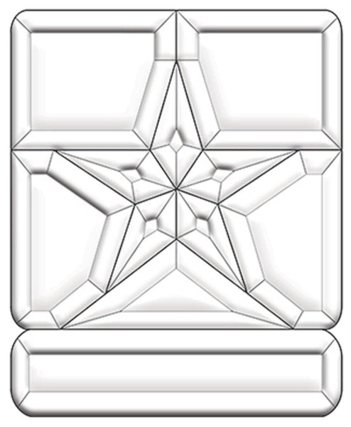 Stained Glass Supplies - United States Army Emblem Bevel Cluster EC280