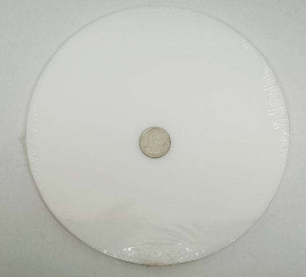 System 96 Oceanside White Round Pre Cut Fusible Glass Blanks 8 Inch Pack of 3…