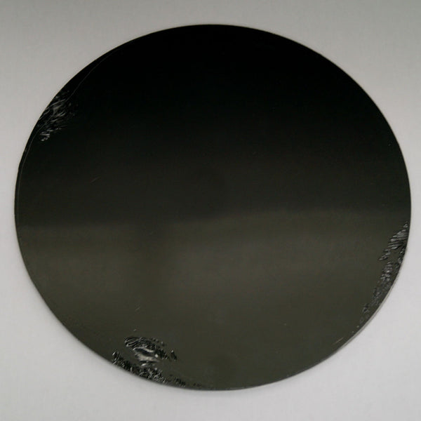 System 96 Oceanside Black Round Pre Cut Fusible Glass Blank 10 Inch