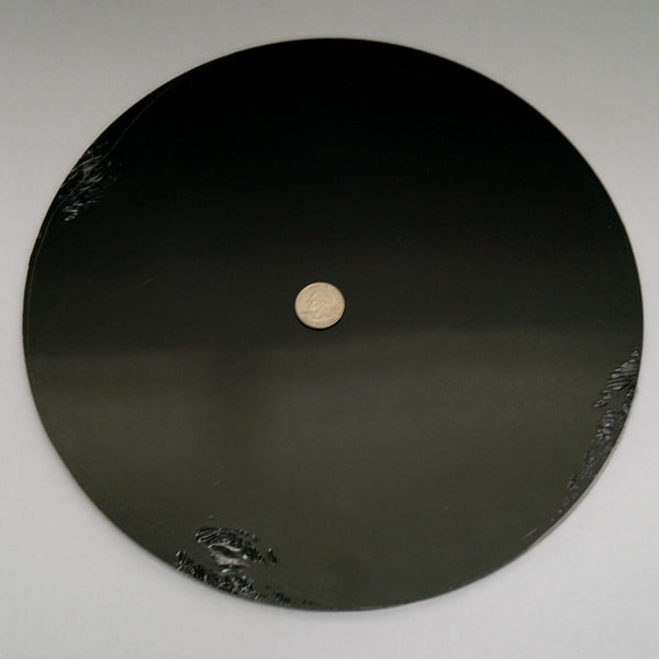 System 96 Oceanside Black Round Pre Cut Fusible Glass Blank 10 Inch