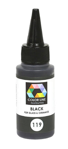 Bullseye Color Line Paint Black 2.2oz