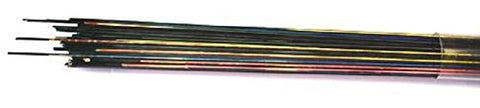 Black Dichroic Glass Stringers COE 96 approx 1mm thick -1 pack of 50