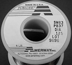 Amerway 63/37 Solid Core (Decorative) Solder for Stained Glass 1 Pound