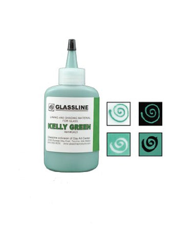 Kelly Green GLASSLINE FUSING PAINT PEN 2 oz Bottle