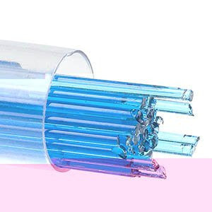Fusing Glass Supplies Bullseye Stringers COE 90 Turquoise 2mm