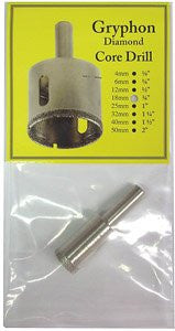 Gryphon 3/4" Core Drill Bit for Glass Grinder