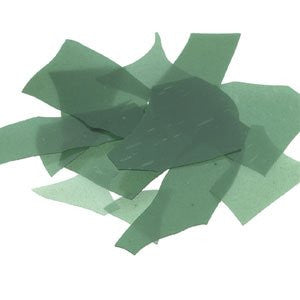 Bullseye COE 90 Confetti Light Aventurine Green Fusible Glass Full Jar 4 oz BU141284