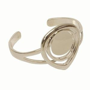 Silver Plated Teardrop Cuff Bracelet