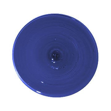Cobalt Blue Mouth Blown Glass Rondel 4 Inch