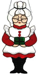 Pre-Cut Stained Glass Mrs Claus Kit