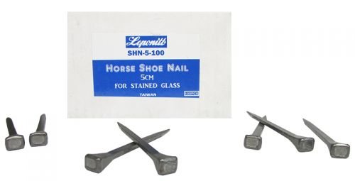 Leponitt Steel 2 inch Horseshoe Nails (100) - The Avenue Stained Glass