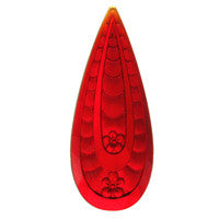 Stained Glass Jewels - Teardrop Pendant - Red