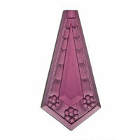 Stained Glass Jewels - 52x36mm Pendant - Amethyst