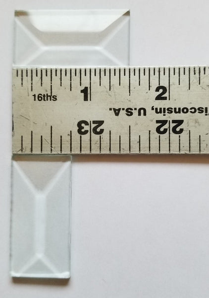 3/4 Inch Wide Clear Bevels
