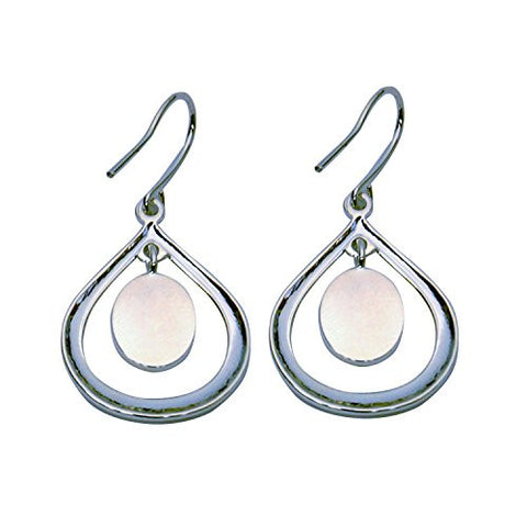 Silver Plated Silver Plated Drop Oval Earring Blanks for Fused Glass