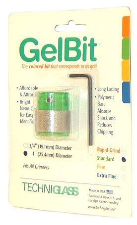 TechniGlass 1 Inch Standard GelBit Glass Grinder Bit