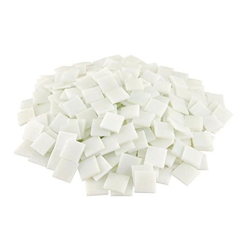 Mosaic Supplies - 3/4" White Stained Glass Chips - 80 Pieces