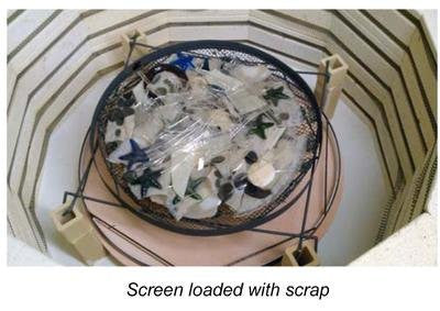 One (1 inch high) - 12 Inch Diameter Stainless Steel Casting Ring - Used for Fusing Glass Screen Melt