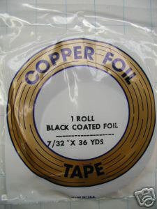 Edco 7/32 Black Backed Copper Foil