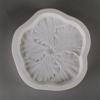 Hibiscus Flower Texture Fuser Mold for Glass Frit LF154