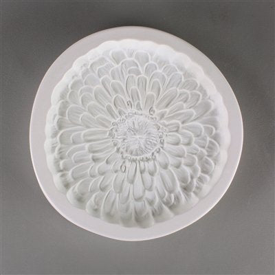 Zinnia Flower Texture Fuser Mold for Glass Frit LF153