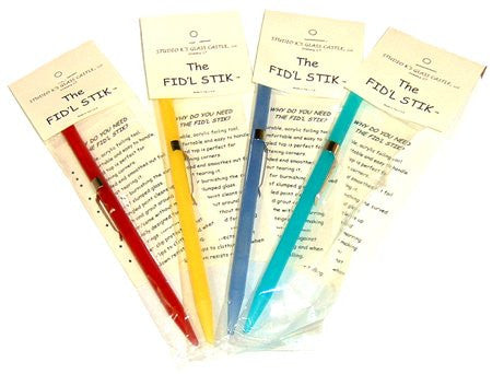 1 Plastic Fid Fid'l Stick - Assorted Colors - Stained Glass Supplies