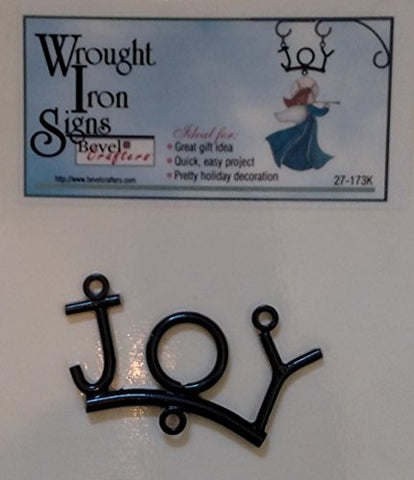Stained Glass Supplies - Wrought Iron Joy Hanger for Your Stained Glass