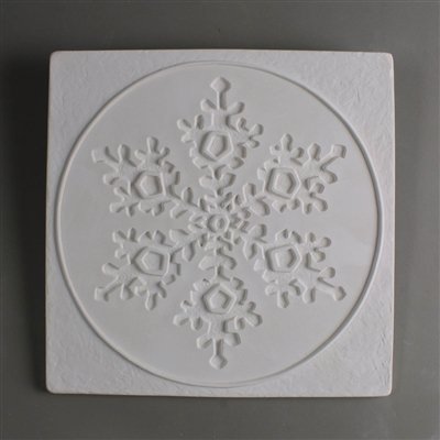 DT38 SNOWFLAKE IN SQUARE TEXTURE MOLD