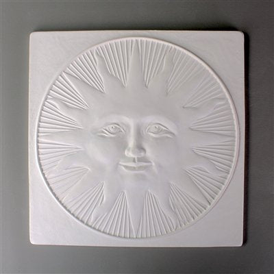 Sun Face Texture Tile Mold for Glass Slumping 10 X 10 DT39