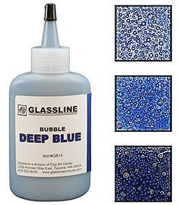 Glassline Bubble Paint - Deep Blue - Glass Fusing Paint