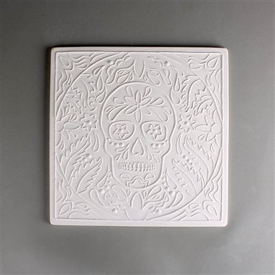 10 x 10 Inch DT37 DAY OF THE DEAD TEXTURE MOLD