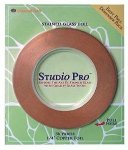 3 Rolls - Value Pack - Stained Glass Copper Foil Copper Back 1/4 1.0 Mil