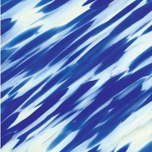 Fusing and Slumping Glass Supplies - 12 x 12 Inch Spectrum Vienna Spirit Ivory, Blue and Clear - 96 COE