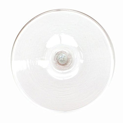 4 1/2 inch clear glass rondel