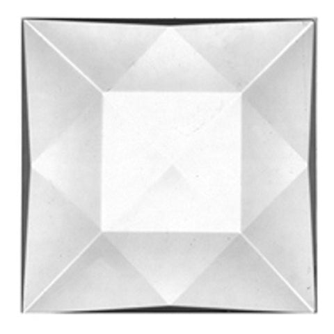 Stained Glass Jewels - 50mm Clear Square 2 inch