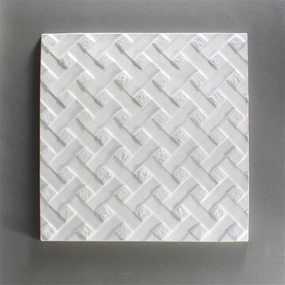 GX18 - 9 Inch Reverse Weave Texture Tile Mold for Glass Slumping Kilnwork