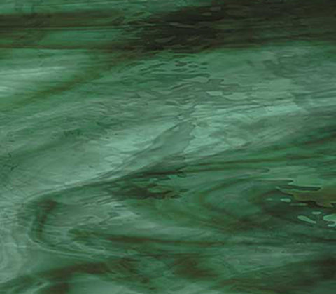 4221W Olive with Swirls of Sea Green Waterglass 11 x12 Inch Sheet