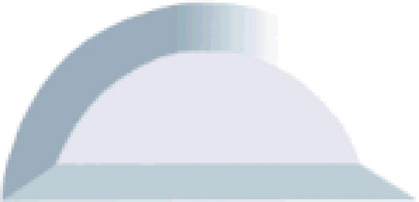 Clear Glass Half Round Bevels