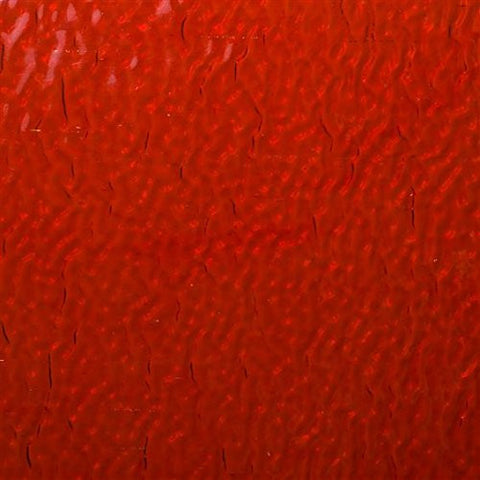 W1013 - Wissmach Red Ripple Stained Glass 8 x 12 Hobby Sheet