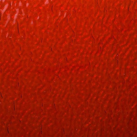 W1013 - Wissmach Red Ripple Stained Glass 6.75 x 12 Hobby Sheet