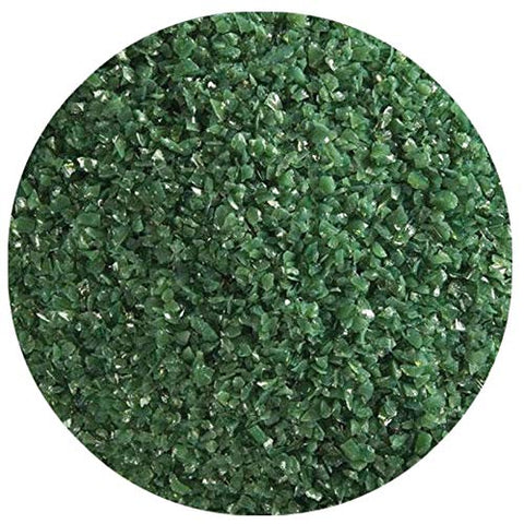 BU014192F-Frit Medium Dark Forest Green Opal 5 Oz. Jar - coe 90
